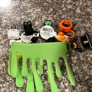 Target Bundle Green Slime GITD Tumbler Sleeve & Straw Toppers